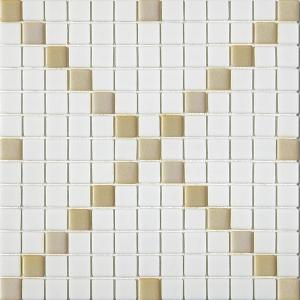 Alttoglass Mosaic Titanio Blanca Caramelo