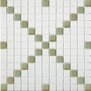 Alttoglass Mosaic Titanio Blanca Menta