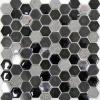 hexagon_mosaic_tiles _negra