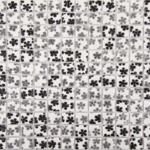 Mosavit mosaic Dreams Flor Gris-Negro
