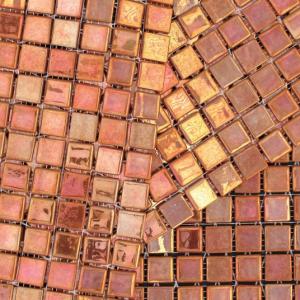 Mosavit mosaic tiles Metalica Bronce