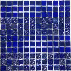 Mosavit mosaic tiles Vintage Rock Rayas Cobalto