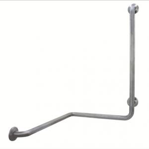 Double angled shower grab bar white 15049.W