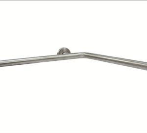 90º angle shower grab bar 70x70 cm white 15052.W