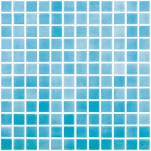 Vidrepur mosaic Niebla Azul Turquesa 25x25