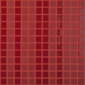 Vidrepur mosaic Rojo Cortina 25X25