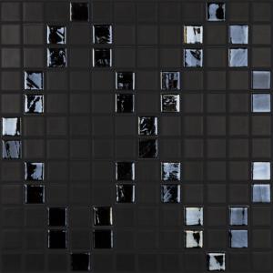 Vidrepur mosaic Negro Geometria 25X25
